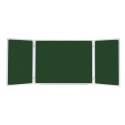 Tablica  szkolna tryptyk zielony  340 x 100