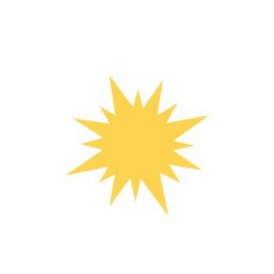 Dziurkacz ozdobny Słońce 2,5 cm  